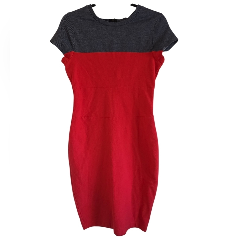 Red and Blue Women's Dress Size Medium Rachel Roy